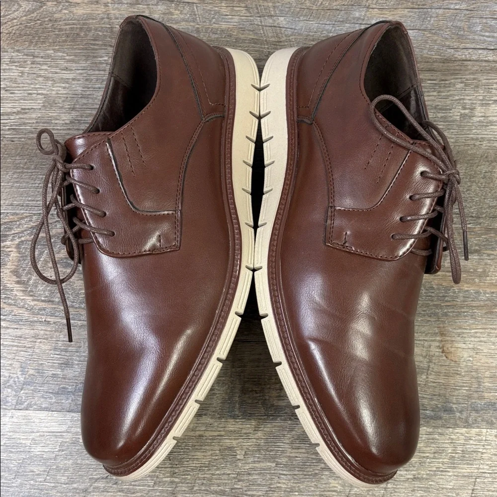 👞 Marco Vitale Collezione Men’s Brown Leather Dress Shoes – Size 12